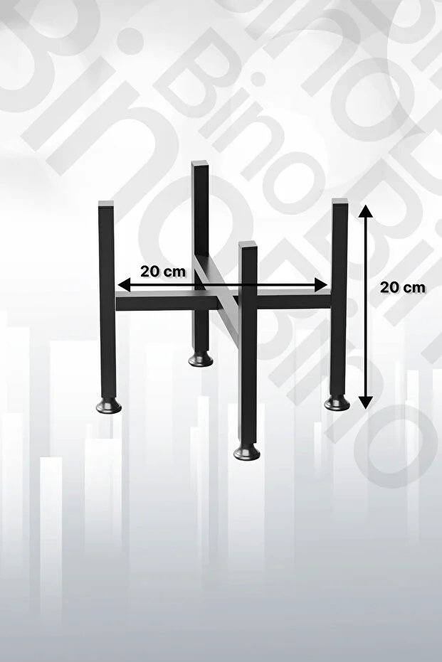 Metal Çiçeklik Saksı Standı Dekoratif Bahçe Mobilyası Saksı Altlığı Standı